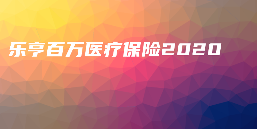 乐亨百万医疗保险2020-PLB