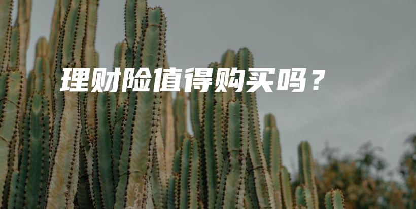 理财险值得购买吗？-PLB