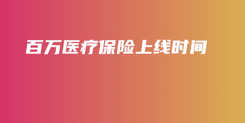 百万医疗保险上线时间-PLB