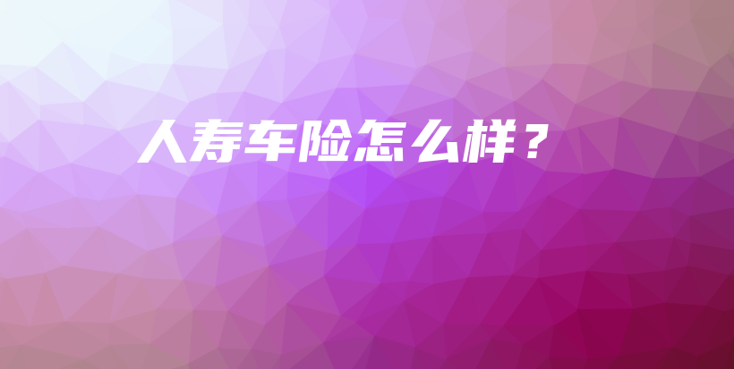 人寿车险怎么样？-PLB