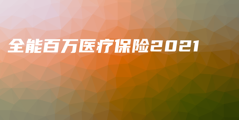 全能百万医疗保险2021-PLB