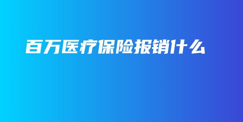 百万医疗保险报销什么-PLB