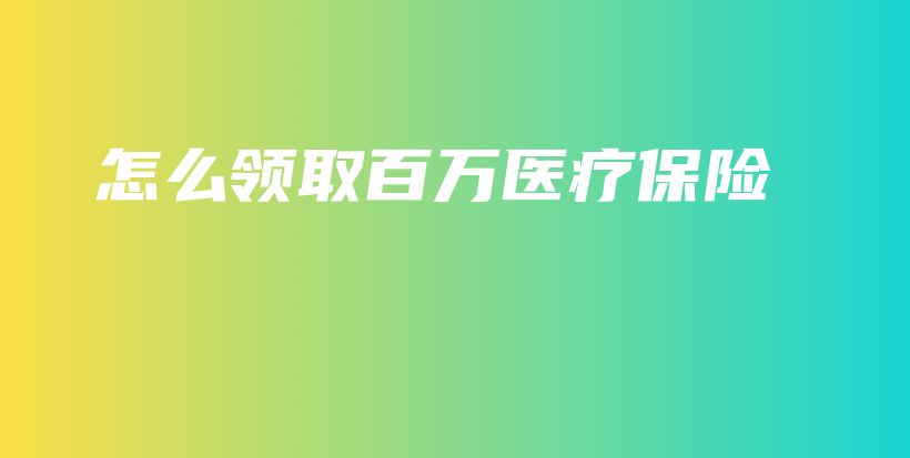 怎么领取百万医疗保险-PLB