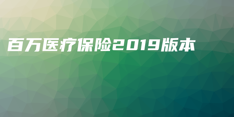 百万医疗保险2019版本-PLB