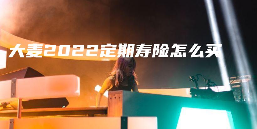 大麦2022定期寿险怎么买-PLB