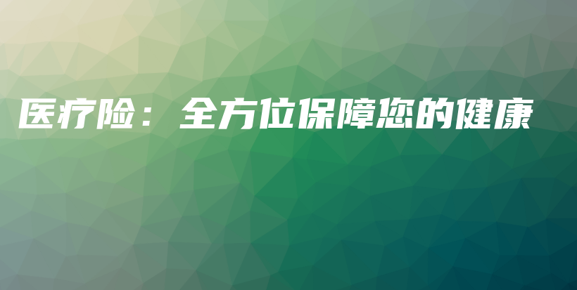 医疗险：全方位保障您的健康-PLB