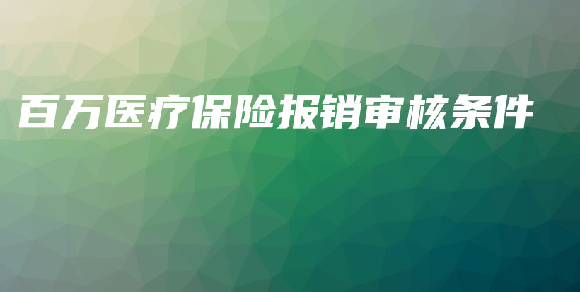 百万医疗保险报销审核条件-PLB