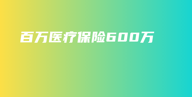 百万医疗保险600万-PLB