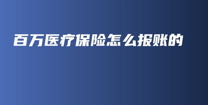 百万医疗保险怎么报账的-PLB