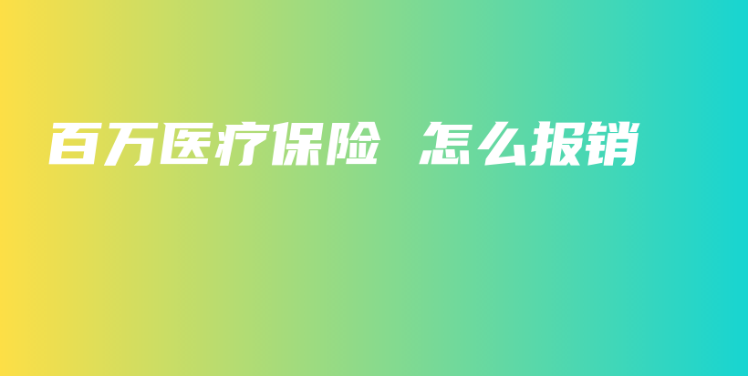 百万医疗保险 怎么报销-PLB