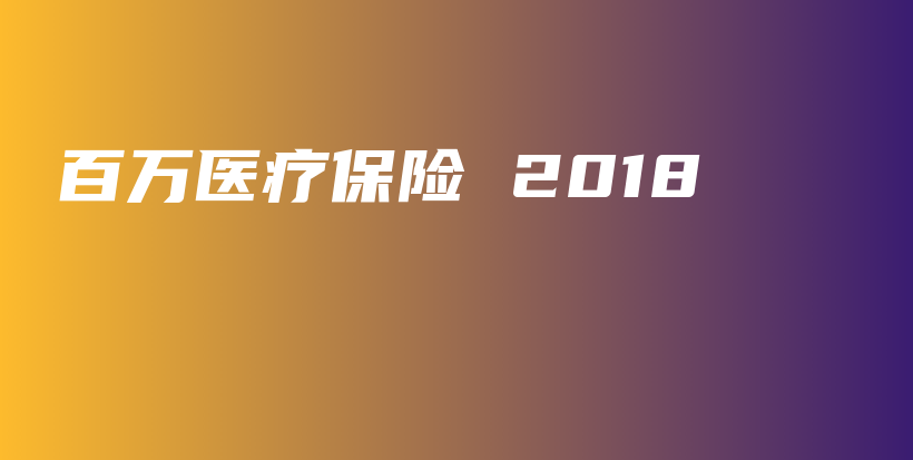 百万医疗保险 2018-PLB