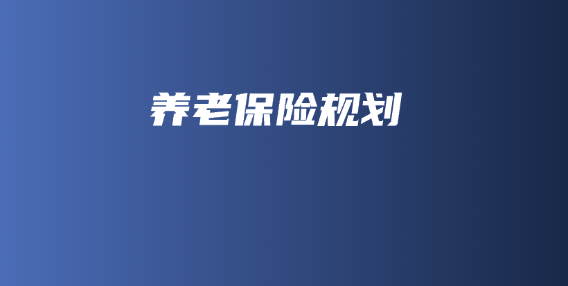 养老保险规划-PLB